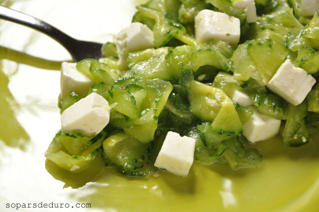 Amanida de cogombre i feta