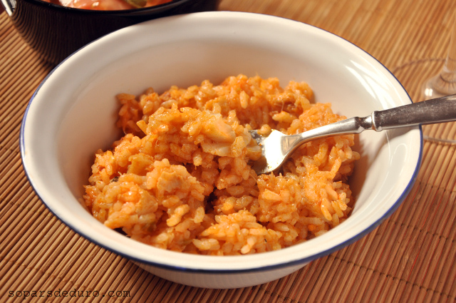 Arròs amb bacallà i sobrassada