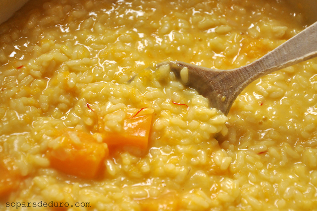 Arròs amb carbassa i safrà