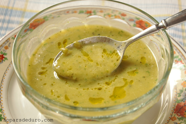 Crema verda de verdura