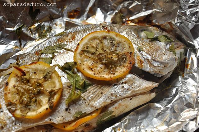 Dorada en papillot