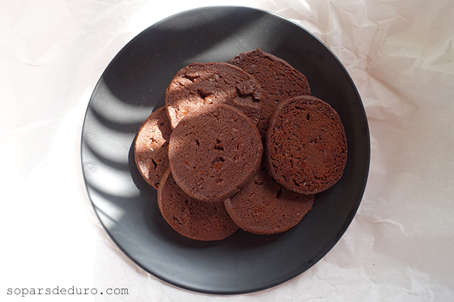 Galetes negres de xocolata negra