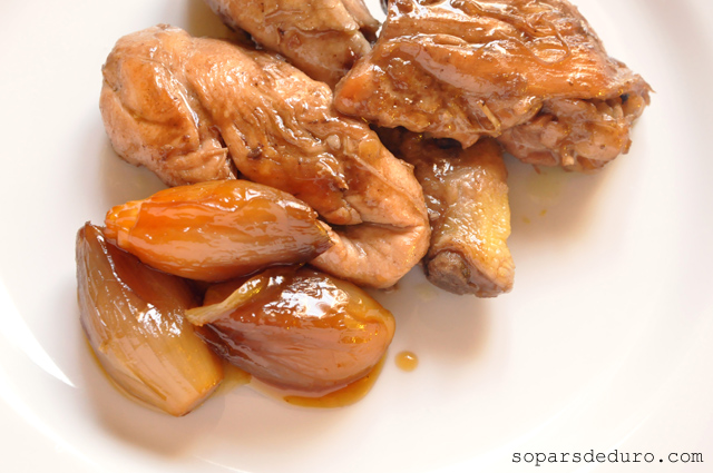 Pollastre amb escalunyes