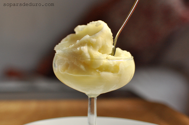 Sorbet de llima i api