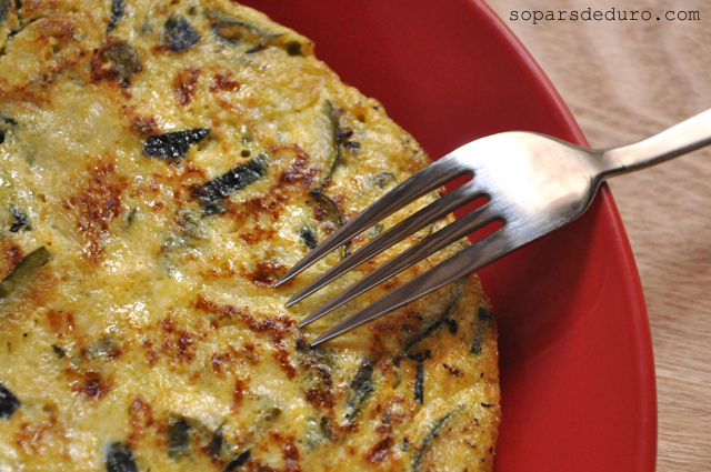 Truita de carbassó i ceba